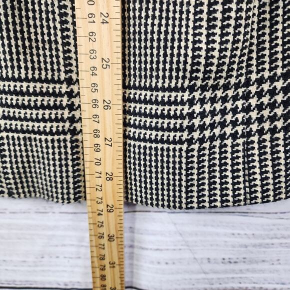 Vintage 1990s Lauren Ralph Lauren Blazer 12 Houndstooth Wool Silk Equestrian USA - Picture 12 of 13